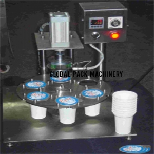 Semi automatic cup sealing machine