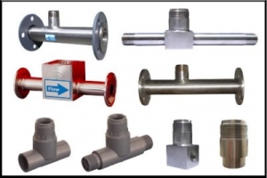 Type of T-FITTINGS for Insertion Paddle Wheel type Flow Meters 