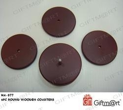 Round Wooden Coaster Item Code HA-077