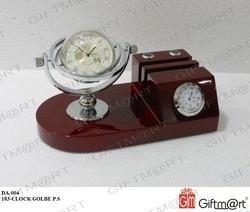 Crystal Globe Clock Item Code DA-004-183-CLOCKGOLBE