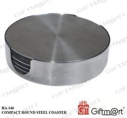 Compact Round Steel Coaster Item Code HA-146
