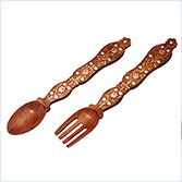 Beautiful Handcarved Inlaid Spoons and Forks
