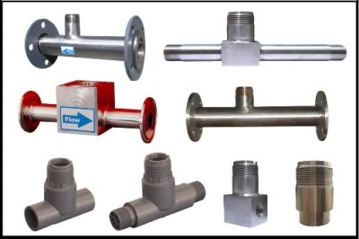 Type of T-FITTINGS for Insertion Paddle Wheel type Flow Sensors	