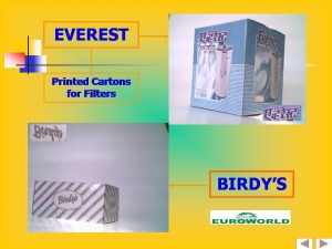 Printed Cartons for Filters