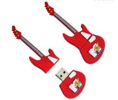 448 - KEY CHAIN - RED GUITAR
