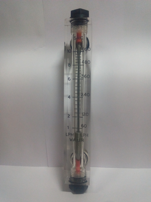 Water Rota meter in Flow Range of 0-600 LPH in Rear Connection 