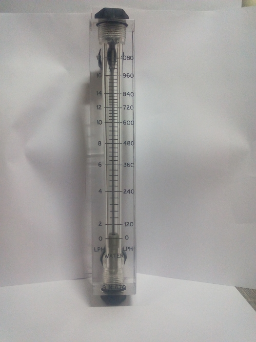 Water Rota meter in Flow Range of 0-1080 LPH in Rear Connection 