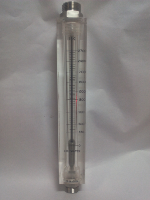 Acrylic Body Rotameter with Stainless Steel Screwed Connection