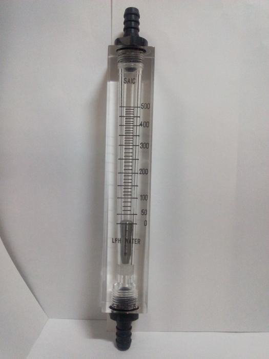 Acrylic Body Rotameter with Nozzle Connection