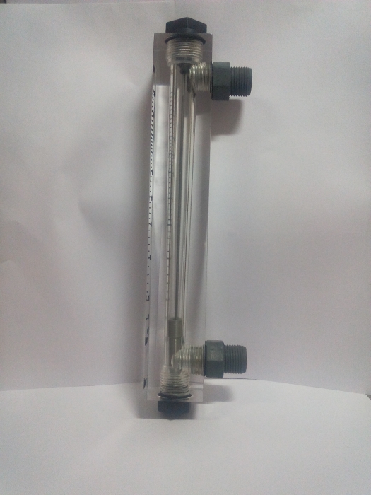 Acrylic Body Rotameter with PVC Screwed connection as a Rear or back connection