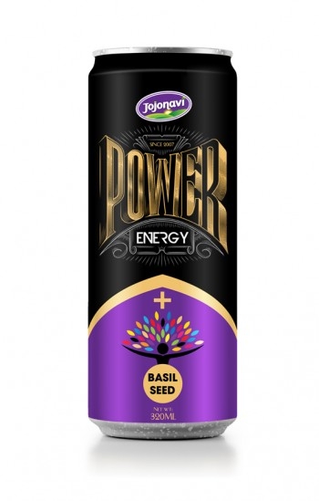 Aluminium Energy Drink Power Energy Drink With Basil Seed Flavour