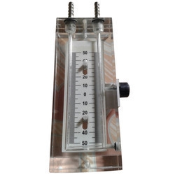 U Tube Manometer in Acrylic Body in Range 50-0-50 MM