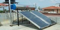 Solar roof top water heaters