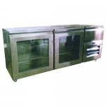Under Counter Refrigerator - Freezer Glass Door - Steel Door